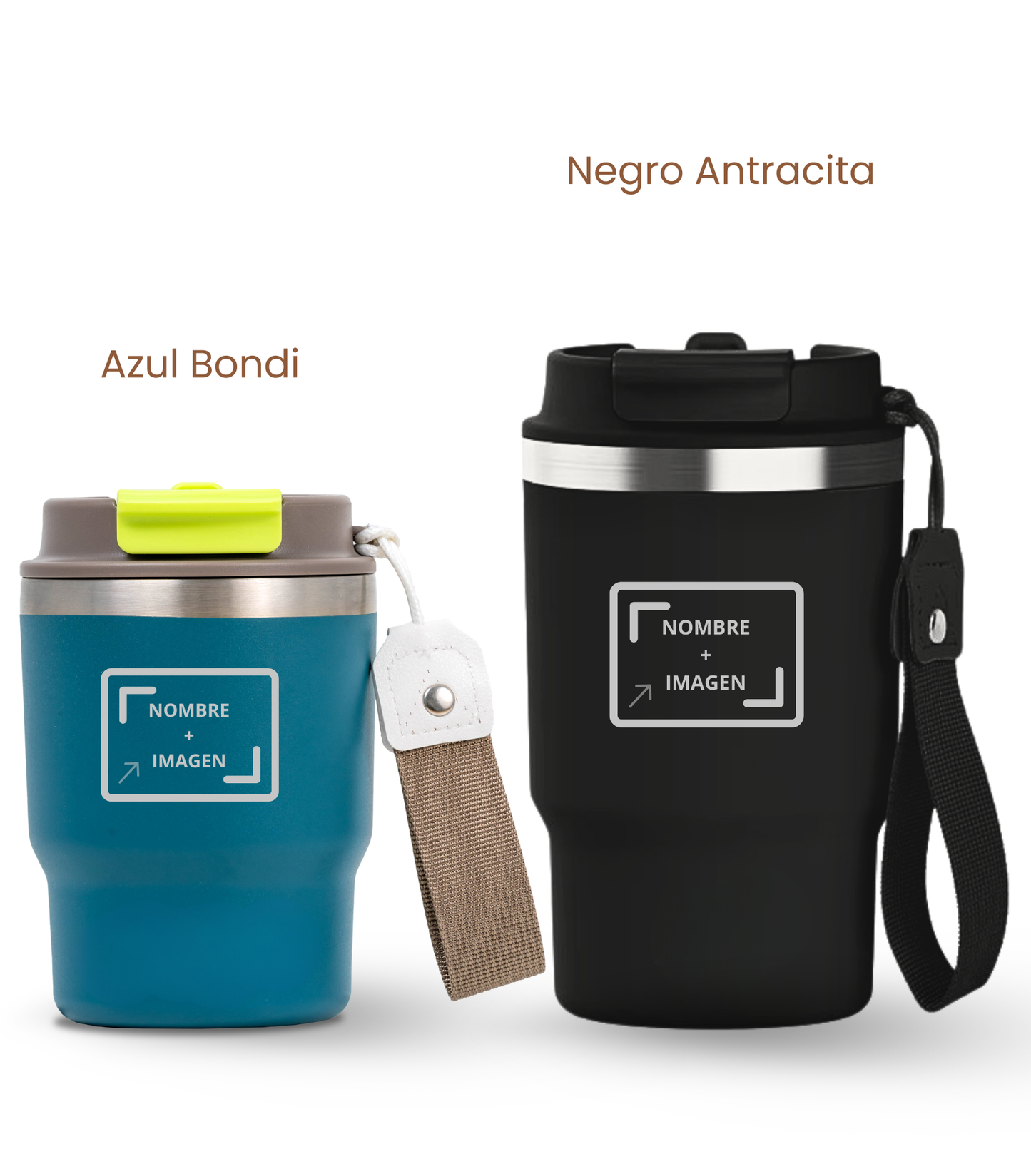 PACK COMBI (360 ml + 470 ml) Personalizado | Termo y Botella Térmica ECOROOTS