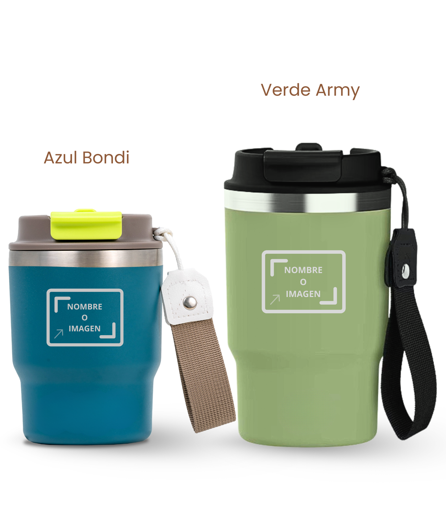 PACK COMBI (360 ml + 470 ml) Personalizado | Termo y Botella Térmica ECOROOTS