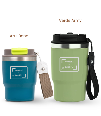 PACK COMBI (360 ml + 470 ml) Personalizado | Termo y Botella Térmica ECOROOTS