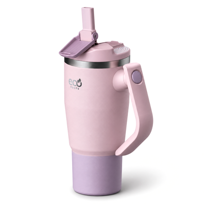 ECOROOTS Rocket I Botella Térmica 940 ml I Asa móvil (Rosa Blush)