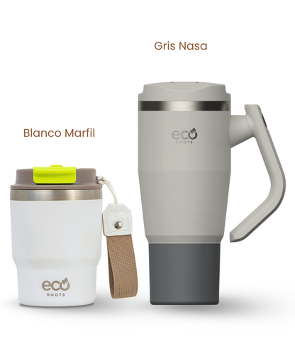 PACK COMBI (360 ml + 940 ml) Personalizado | Termo y Botella Térmica ECOROOTS