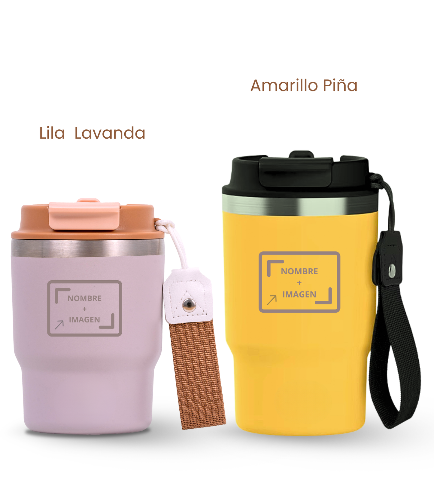 PACK COMBI (360 ml + 470 ml) Personalizado | Termo y Botella Térmica ECOROOTS