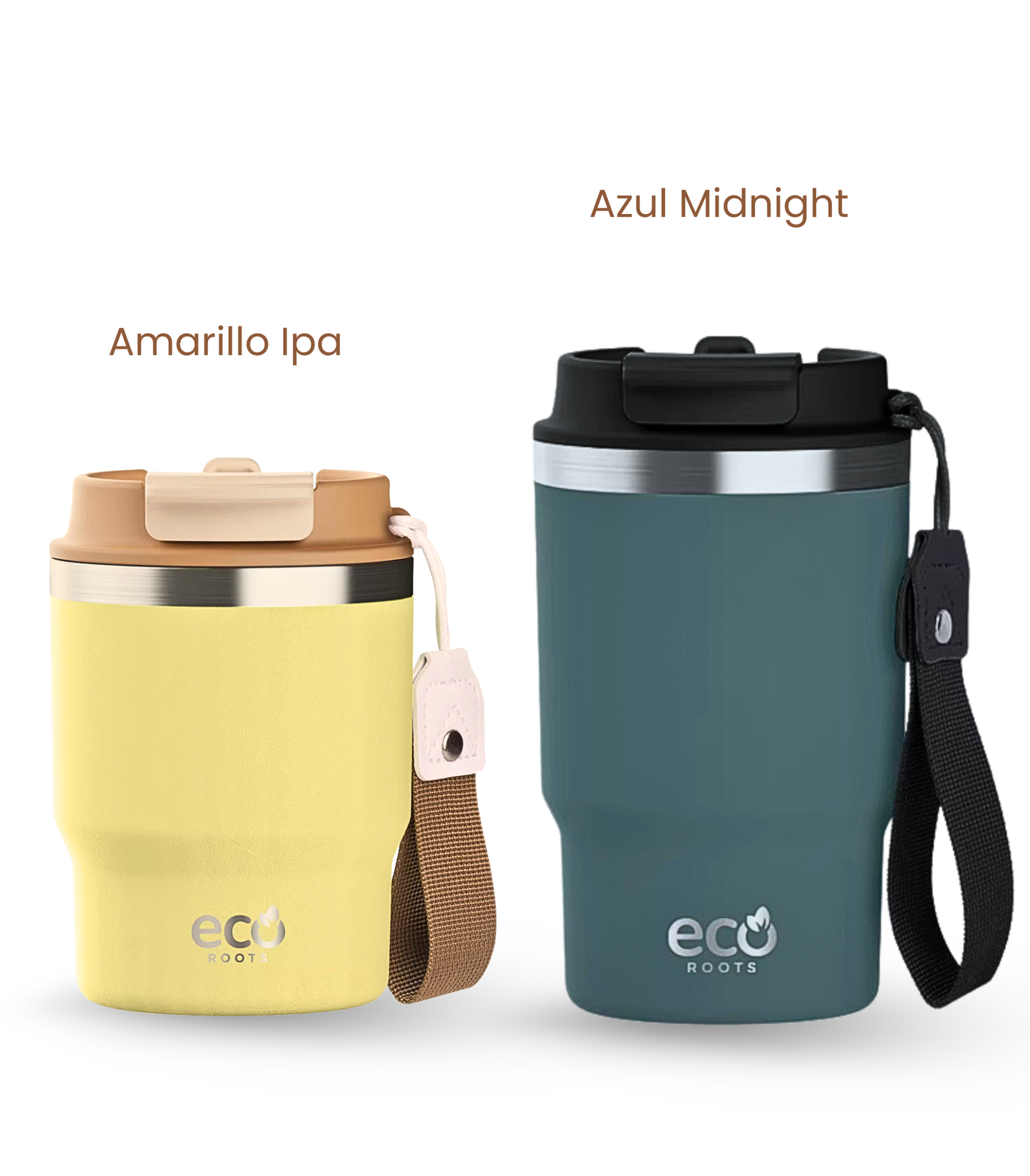 PACK COMBI (360 ml + 470 ml) Personalizado | Termo y Botella Térmica ECOROOTS