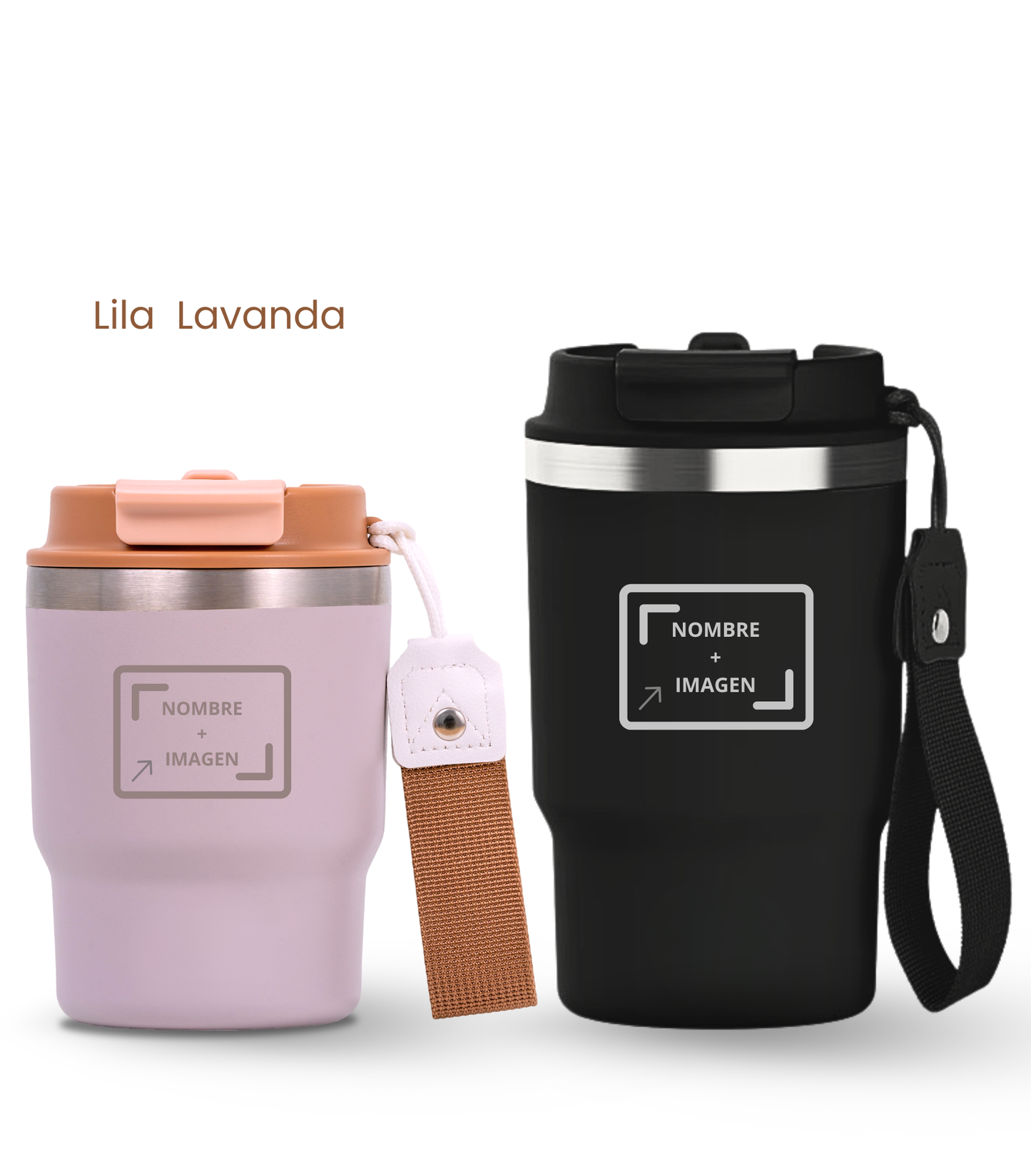 PACK COMBI (360 ml + 470 ml) Personalizado | Termo y Botella Térmica ECOROOTS