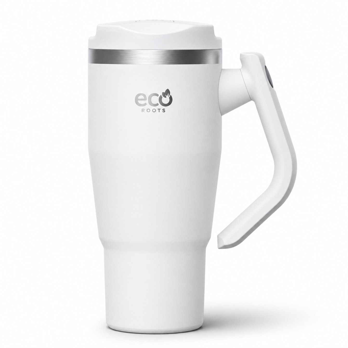 ECOROOTS Rocket I Botella Térmica 940 ml I Asa Giratoria 180º (Blanco Snow)