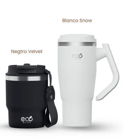 PACK COMBI (360 ml + 940 ml) Personalizado | Termo y Botella Térmica ECOROOTS