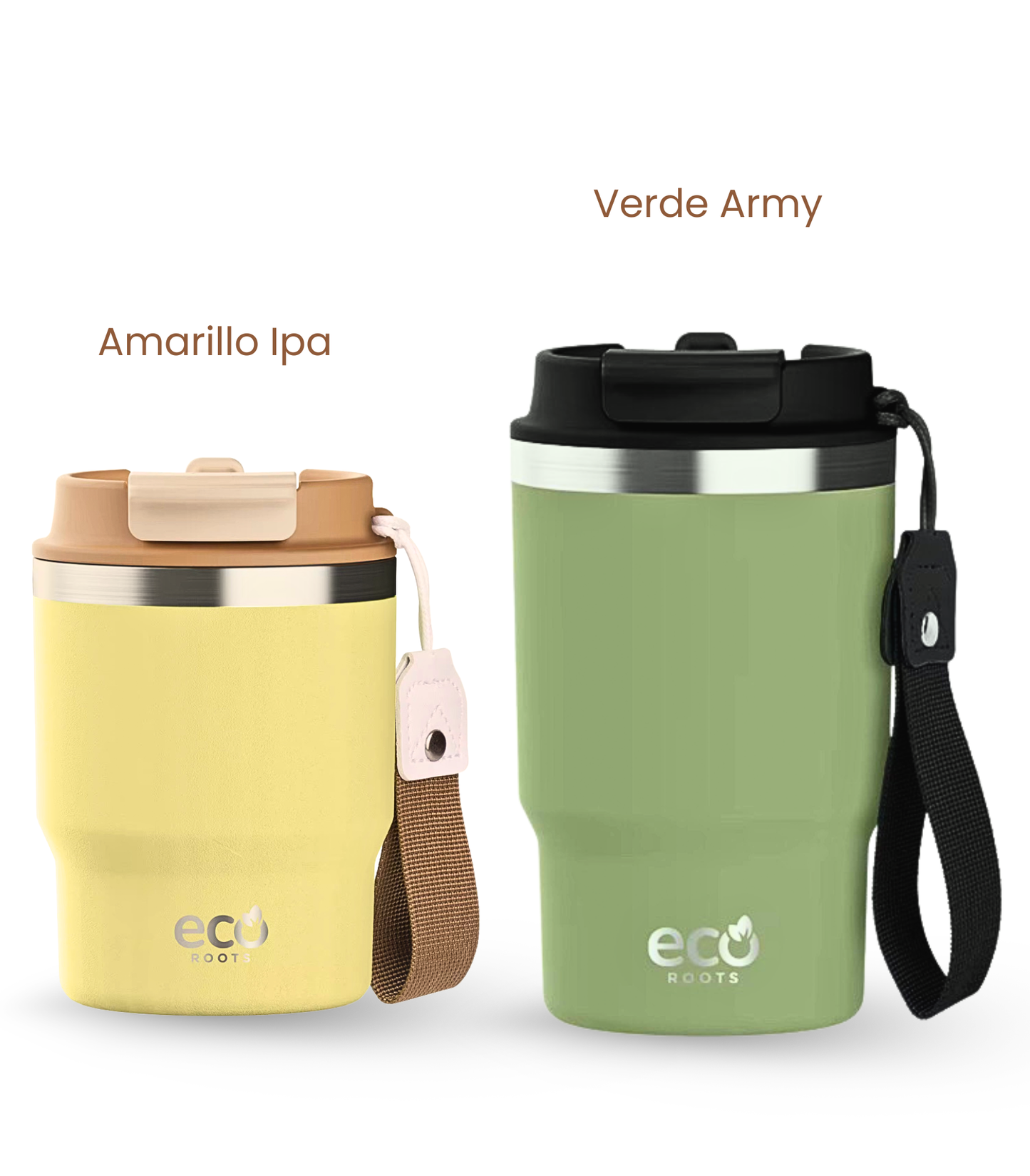 PACK COMBI (360 ml + 470 ml) Personalizado | Termo y Botella Térmica ECOROOTS