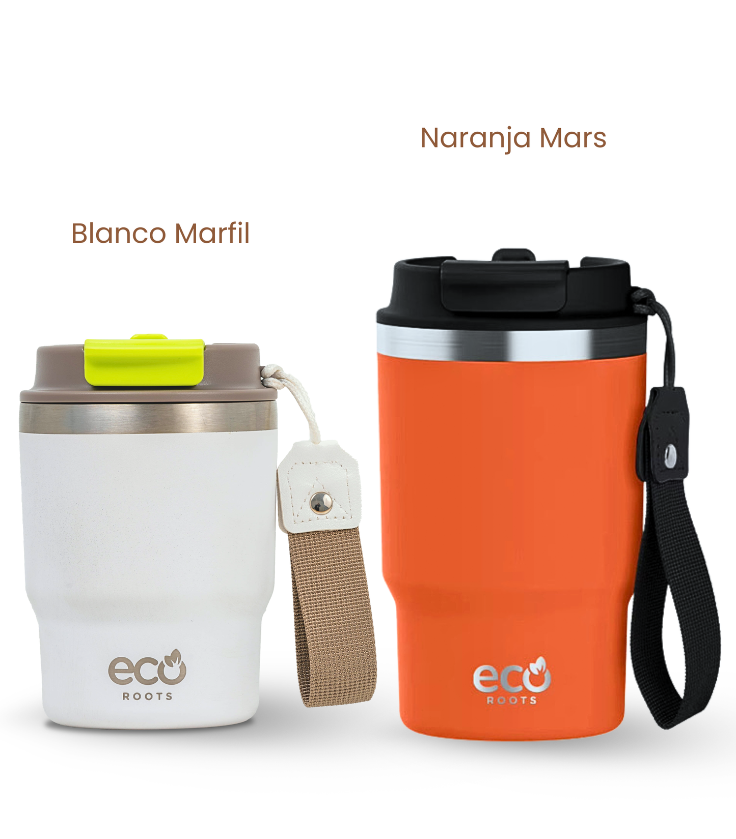 PACK COMBI (360 ml + 470 ml) Personalizado | Termo y Botella Térmica ECOROOTS