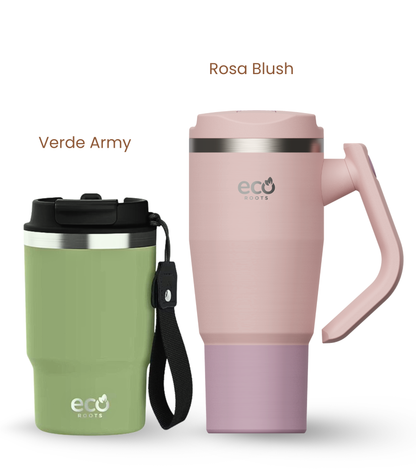 PACK COMBI (470 ml + 940 ml) Personalizado | Termo y Botella Térmica ECOROOTS