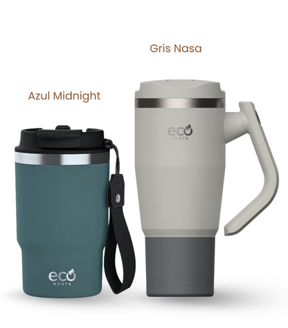 PACK COMBI (470 ml + 940 ml) Personalizado | Termo y Botella Térmica ECOROOTS