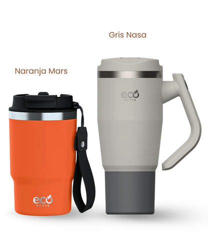 PACK COMBI (470 ml + 940 ml) Personalizado | Termo y Botella Térmica ECOROOTS