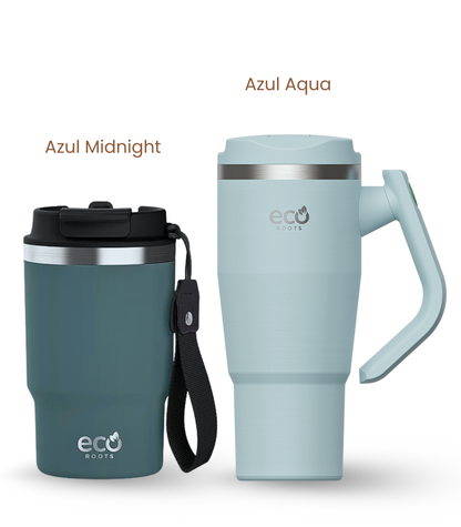 PACK COMBI (470 ml + 940 ml) Personalizado | Termo y Botella Térmica ECOROOTS