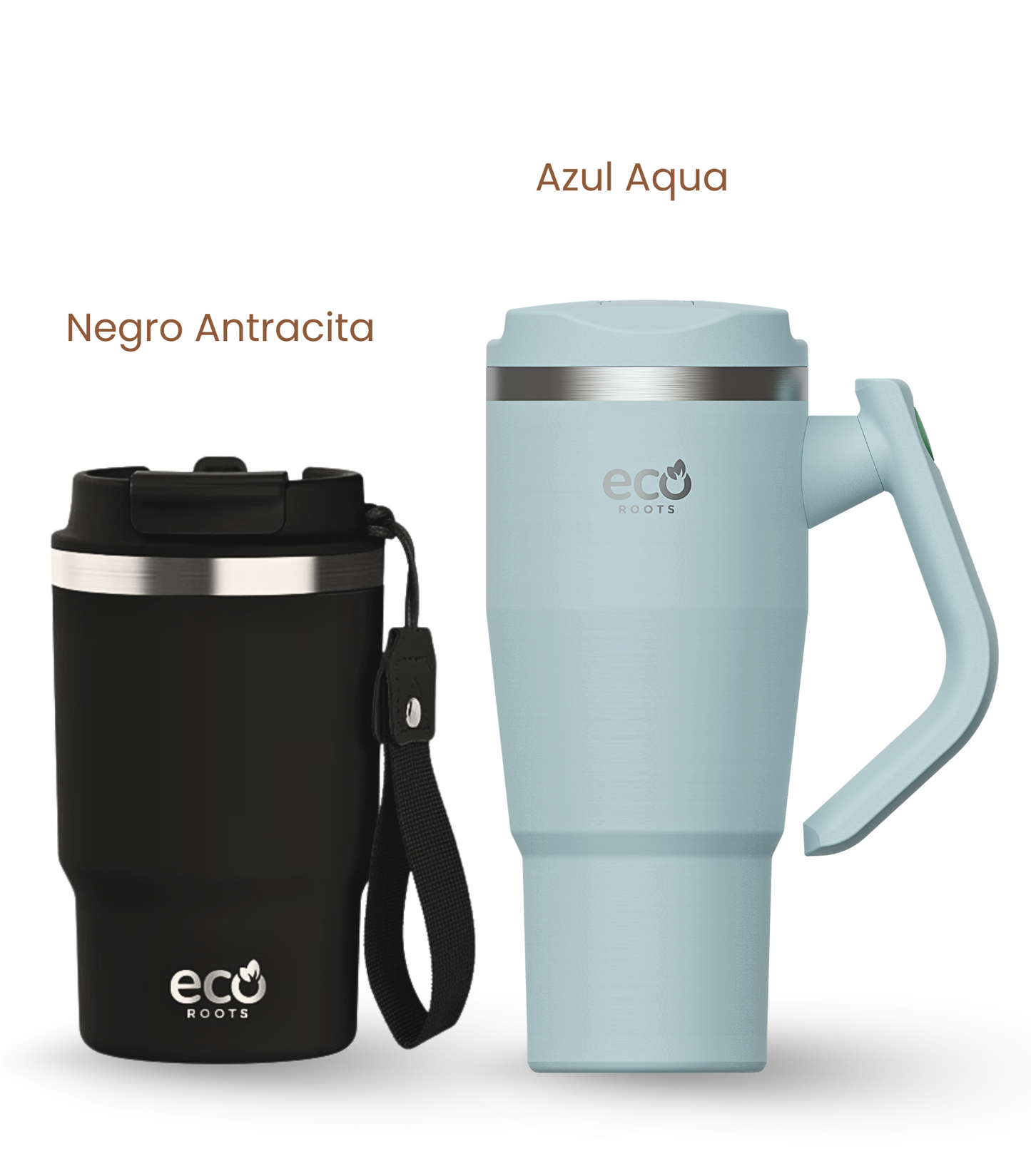 PACK COMBI (470 ml + 940 ml) Personalizado | Termo y Botella Térmica ECOROOTS