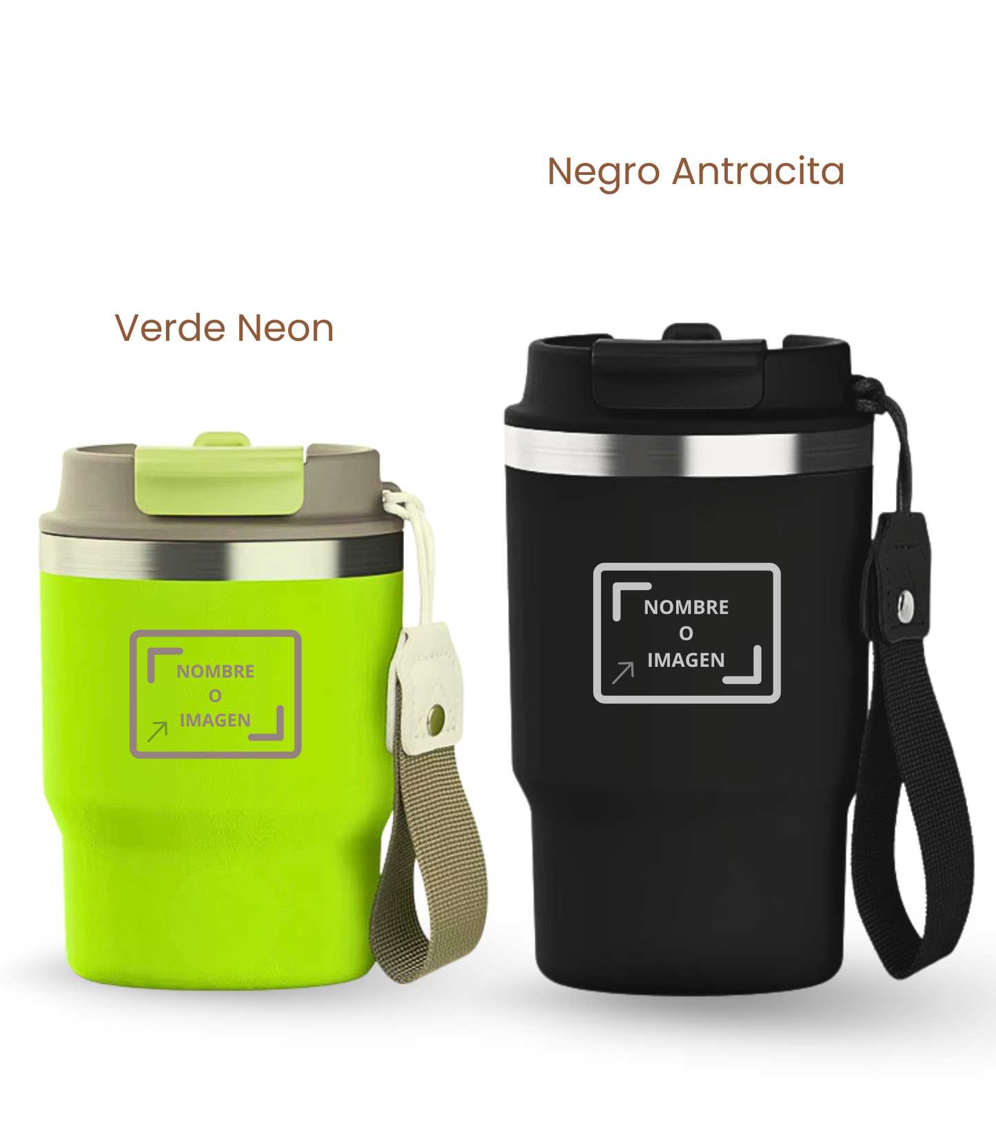 PACK COMBI (360 ml + 470 ml) Personalizado | Termo y Botella Térmica ECOROOTS