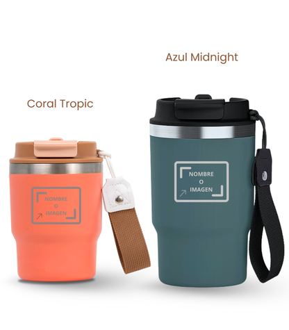 PACK COMBI (360 ml + 470 ml) Personalizado | Termo y Botella Térmica ECOROOTS
