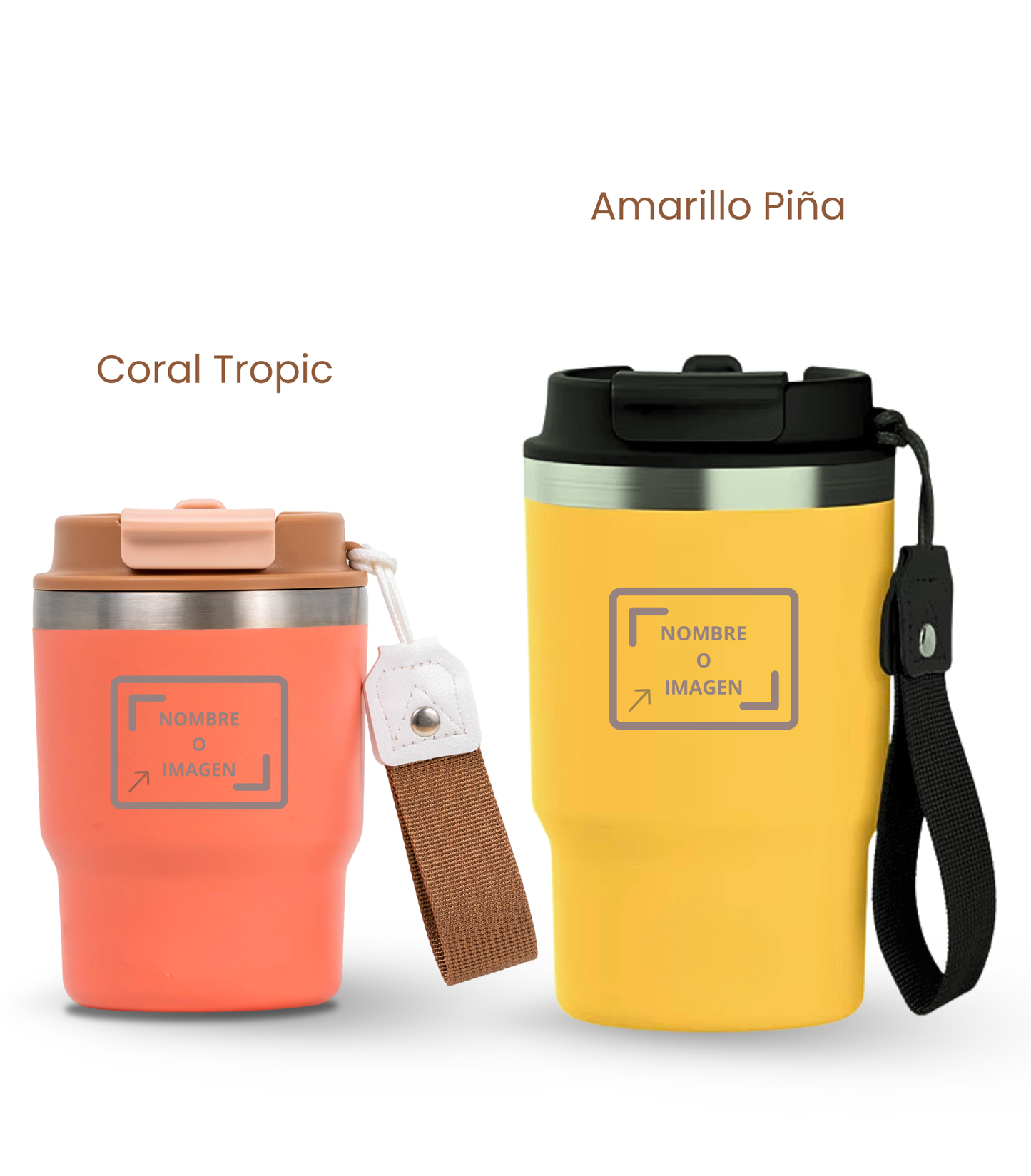 PACK COMBI (360 ml + 470 ml) Personalizado | Termo y Botella Térmica ECOROOTS
