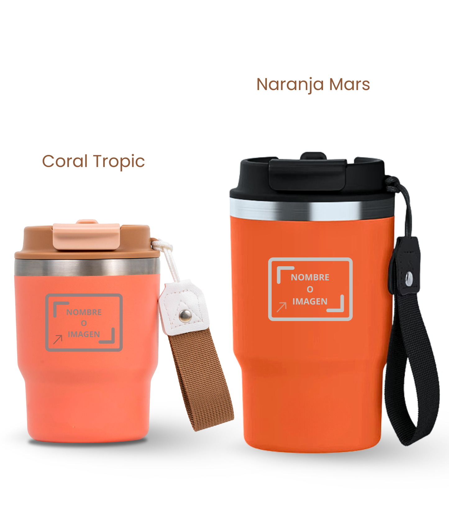 PACK COMBI (360 ml + 470 ml) Personalizado | Termo y Botella Térmica ECOROOTS