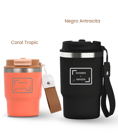 PACK COMBI (360 ml + 470 ml) Personalizado | Termo y Botella Térmica ECOROOTS