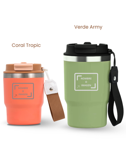 PACK COMBI (360 ml + 470 ml) Personalizado | Termo y Botella Térmica ECOROOTS