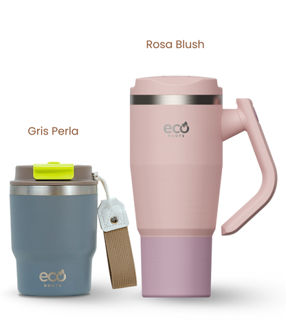 PACK COMBI (360 ml + 940 ml) Personalizado | Termo y Botella Térmica ECOROOTS