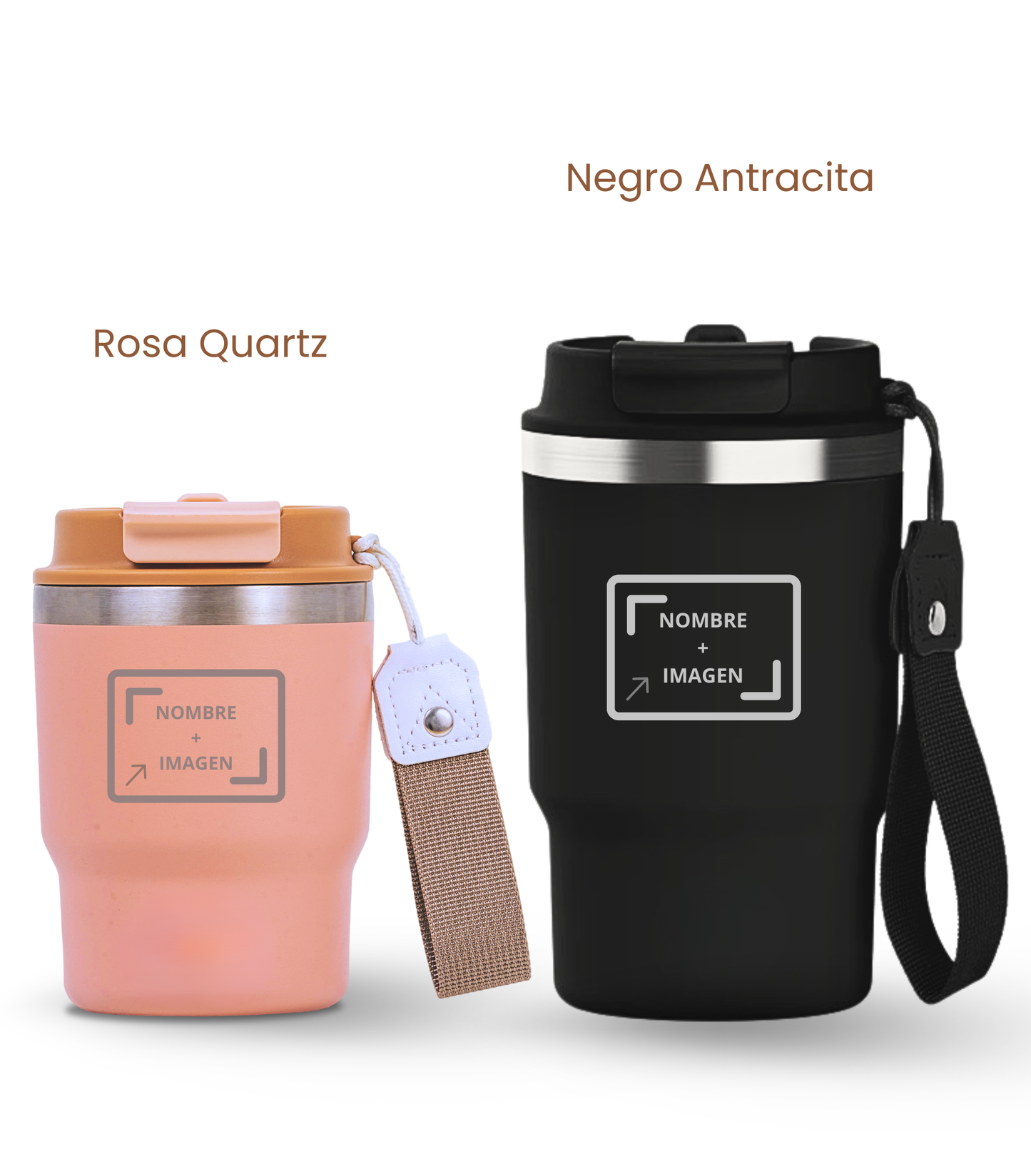 PACK COMBI (360 ml + 470 ml) Personalizado | Termo y Botella Térmica ECOROOTS