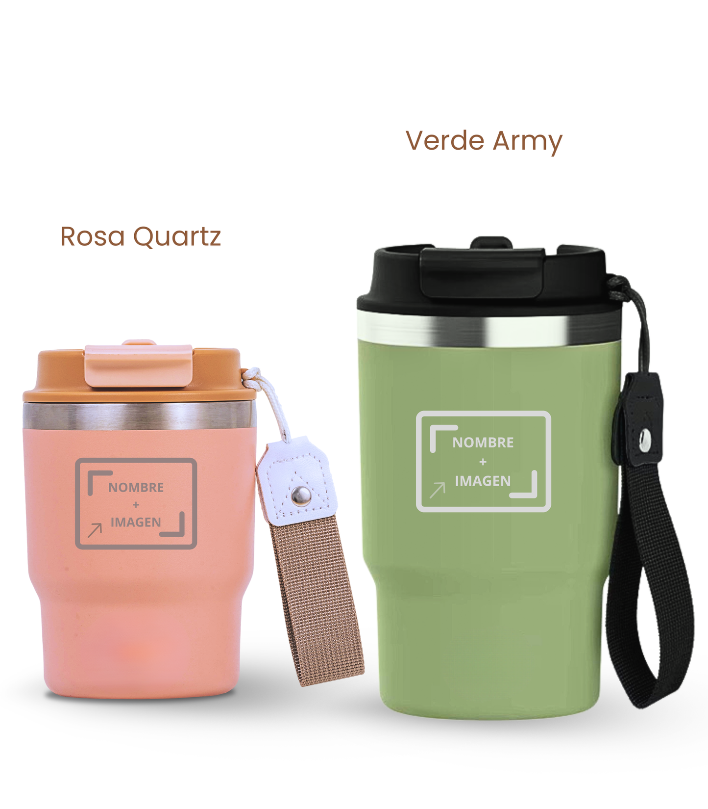 PACK COMBI (360 ml + 470 ml) Personalizado | Termo y Botella Térmica ECOROOTS