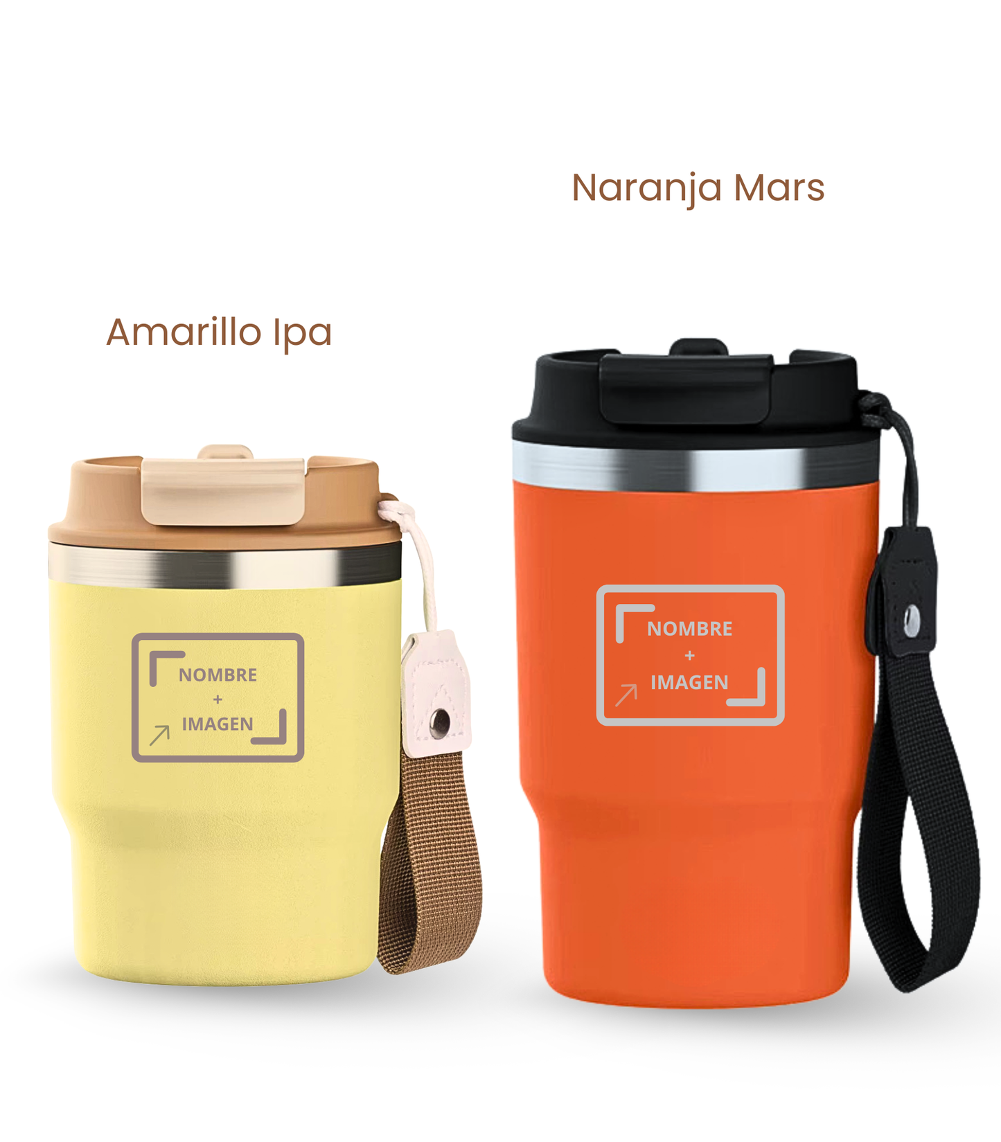 PACK COMBI (360 ml + 470 ml) Personalizado | Termo y Botella Térmica ECOROOTS