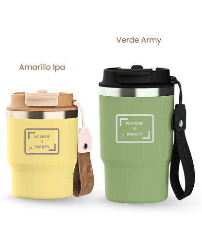 PACK COMBI (360 ml + 470 ml) Personalizado | Termo y Botella Térmica ECOROOTS