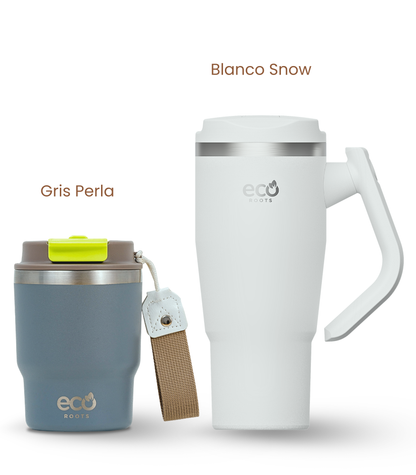 PACK COMBI (360 ml + 940 ml) Personalizado | Termo y Botella Térmica ECOROOTS