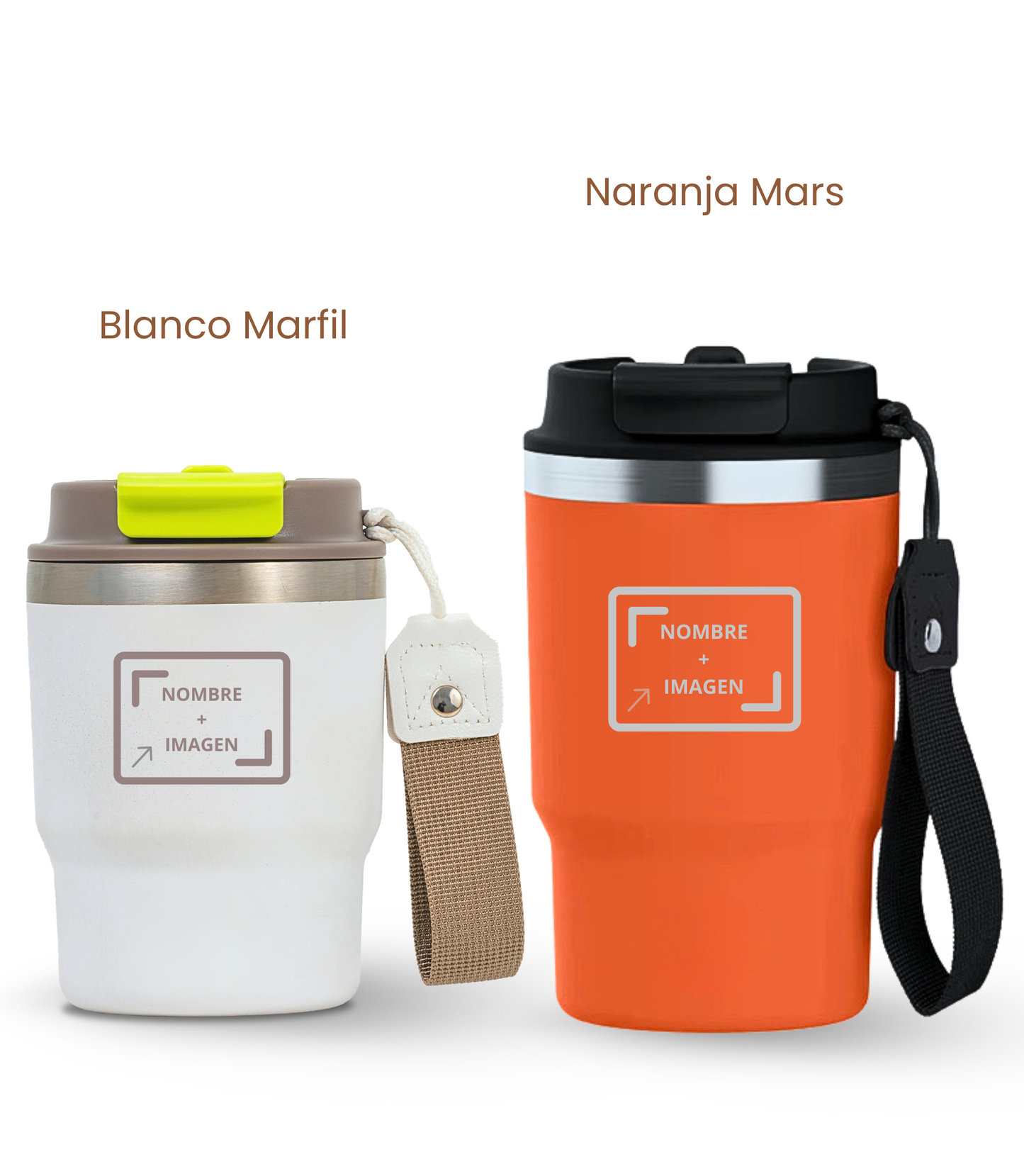 PACK COMBI (360 ml + 470 ml) Personalizado | Termo y Botella Térmica ECOROOTS