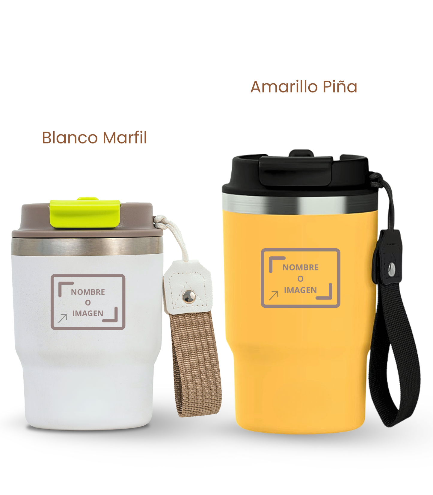 PACK COMBI (360 ml + 470 ml) Personalizado | Termo y Botella Térmica ECOROOTS