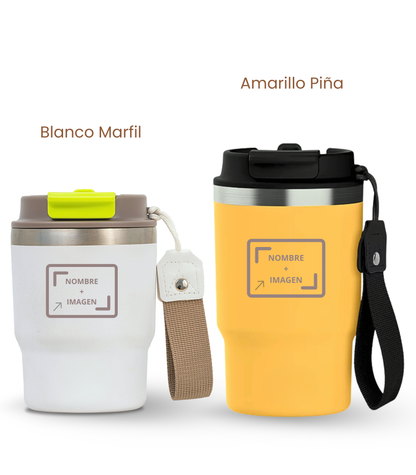PACK COMBI (360 ml + 470 ml) Personalizado | Termo y Botella Térmica ECOROOTS