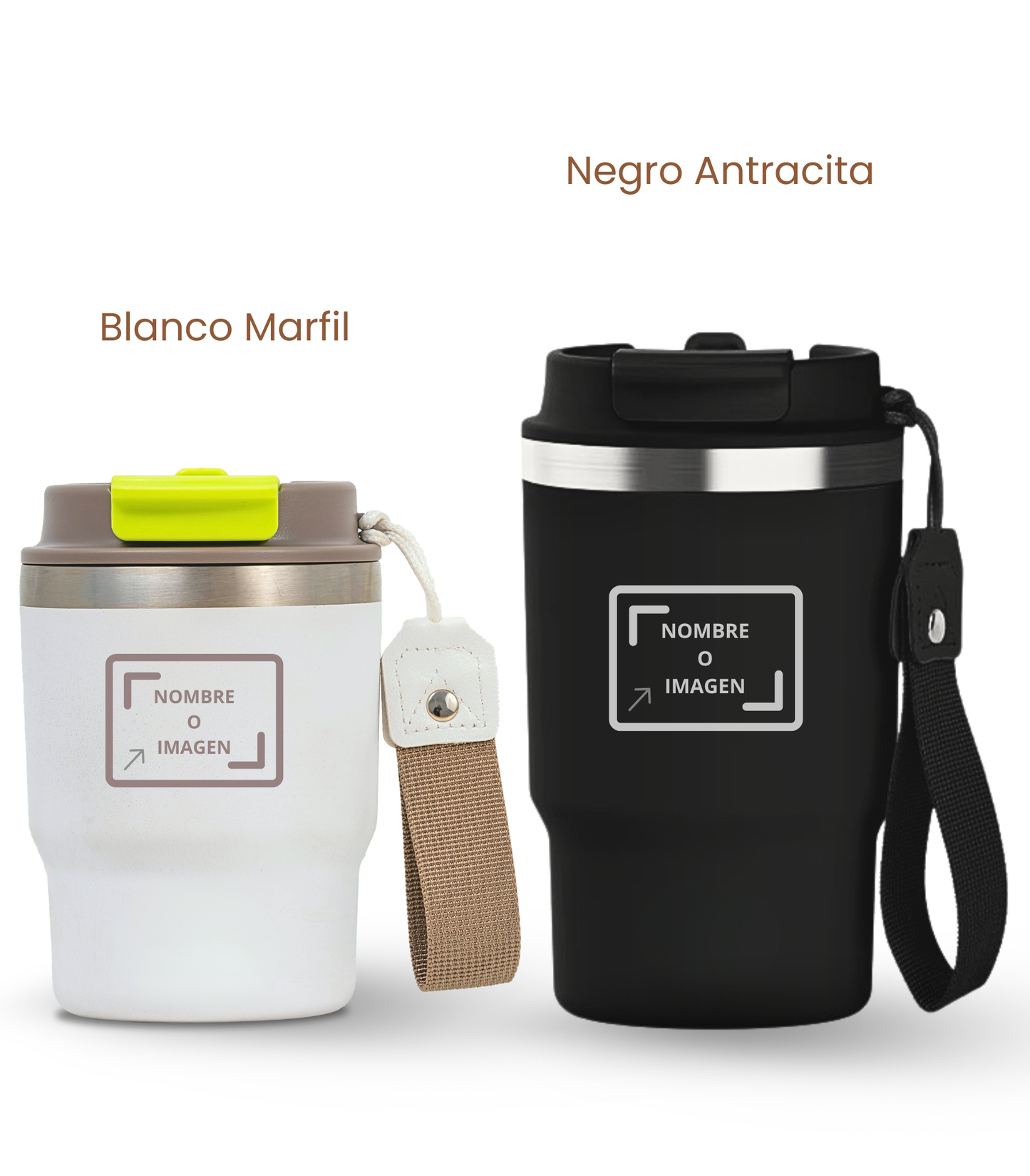 PACK COMBI (360 ml + 470 ml) Personalizado | Termo y Botella Térmica ECOROOTS