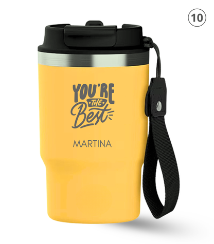 Frases 470 ml | Termos personalizados | Thunder ECOROOTS