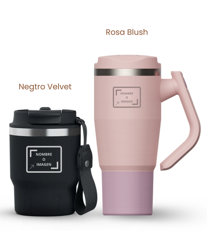 PACK COMBI (360 ml + 940 ml) Personalizado | Termo y Botella Térmica ECOROOTS
