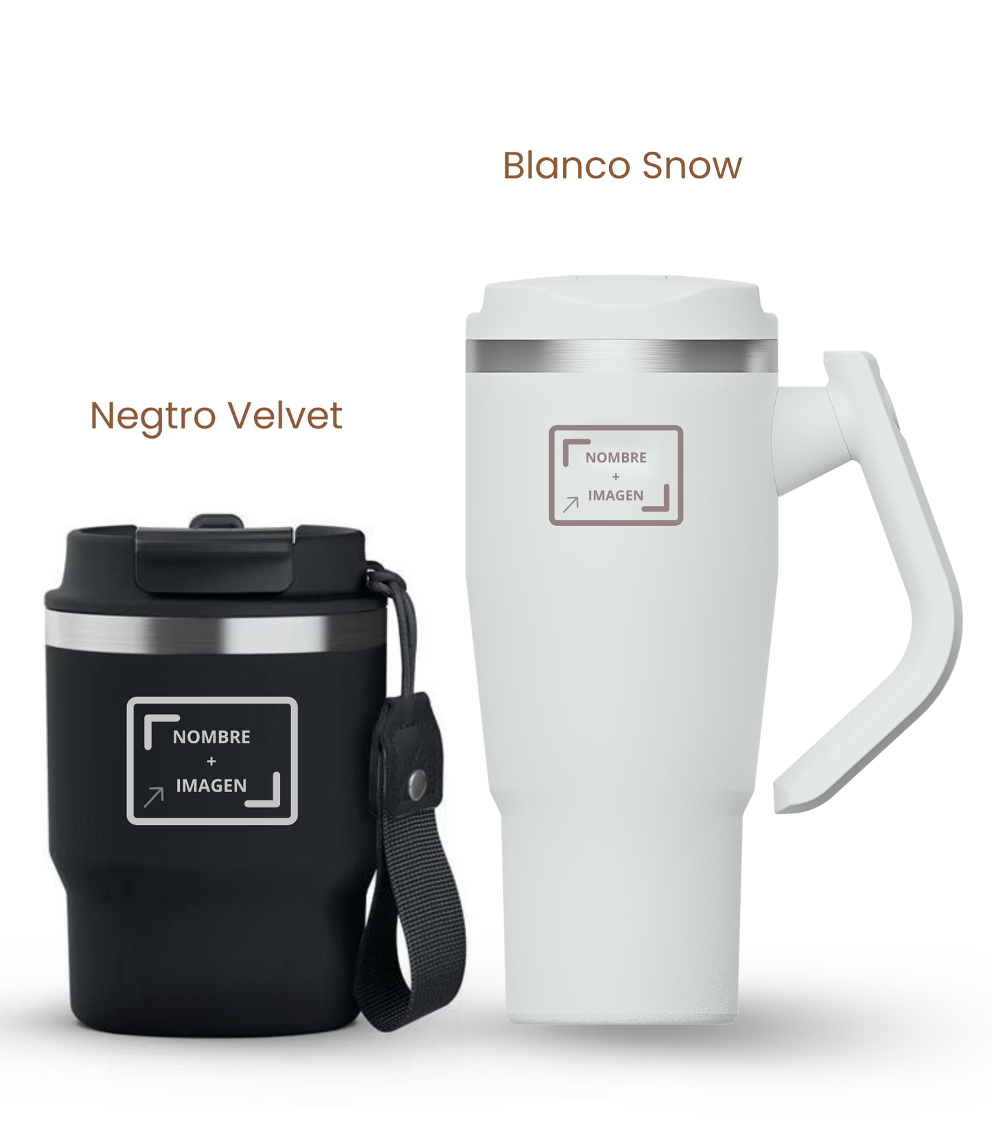PACK COMBI (360 ml + 940 ml) Personalizado | Termo y Botella Térmica ECOROOTS