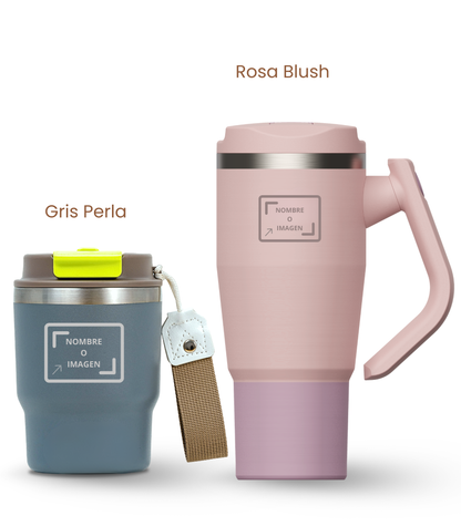 PACK COMBI (360 ml + 940 ml) Personalizado | Termo y Botella Térmica ECOROOTS