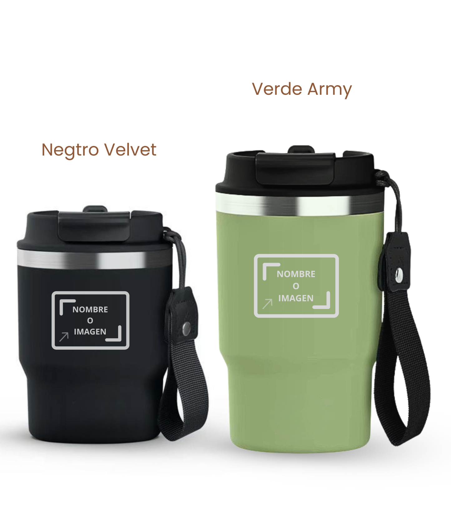 PACK COMBI (360 ml + 470 ml) Personalizado | Termo y Botella Térmica ECOROOTS