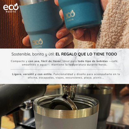 ECOROOTS Evergreen I Termo 360 º I Vaso térmico (Gris Perla)