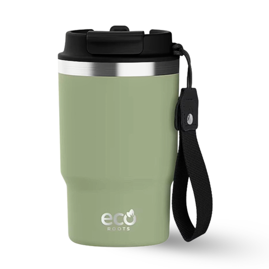 ECOROOTS Thunder I Termo 470 ml I Vaso térmico (Verde Army)
