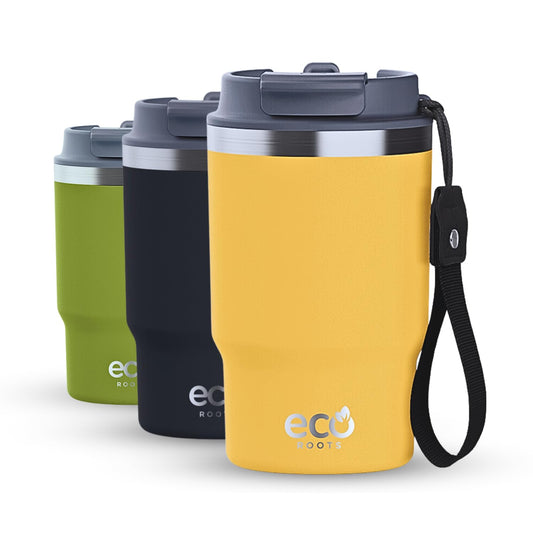 ECOROOTS I Thunder Outdoor I Termo I Vaso térmico I Amarillo Piña I 470 ml  🛒 (PRÓXIMAMENTE)
