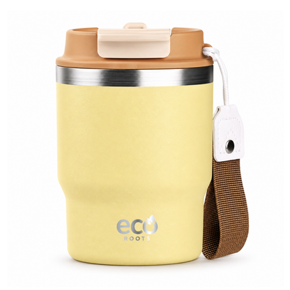 ECOROOTS Evergreen I Termo y vaso térmico 360 ml (Amarillo Ipa)