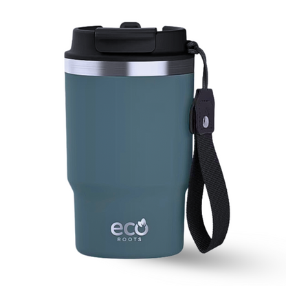 ECOROOTS Thunder I Termo 470 ml I Vaso térmico (Azul Midnight)