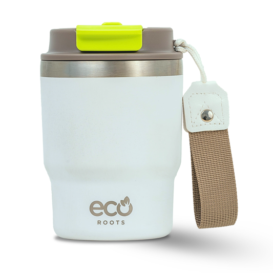 ECOROOTS Evergreen I Termo 360 º I Vaso térmico (Blanco Marfil)
