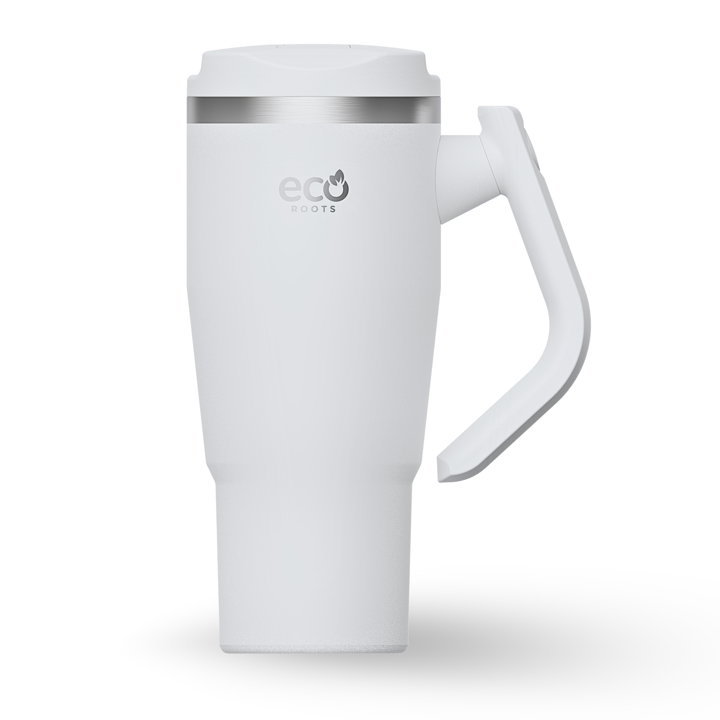 ECOROOTS Rocket I Botella Térmica I Termo 940 ml I Asa Giratoria 180º (Blanco Snow)