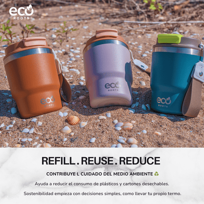 ECOROOTS Evergreen I Termo 360 º I Vaso térmico (Lila Lavanda)