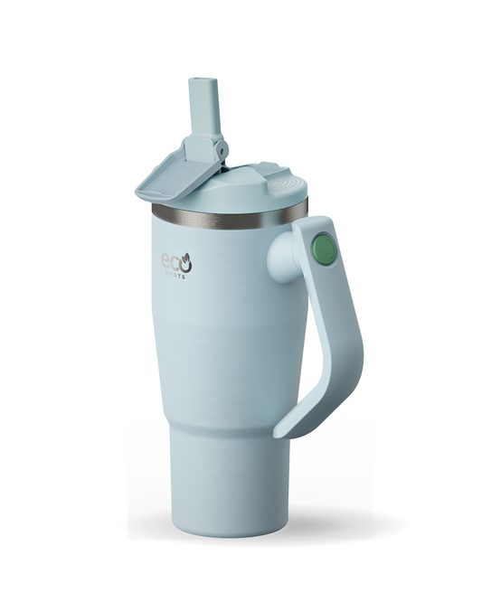 ECOROOTS I Rocket Active I Botella Térmica I Termo I Asa móvil I Azul Aqua I 940 ml