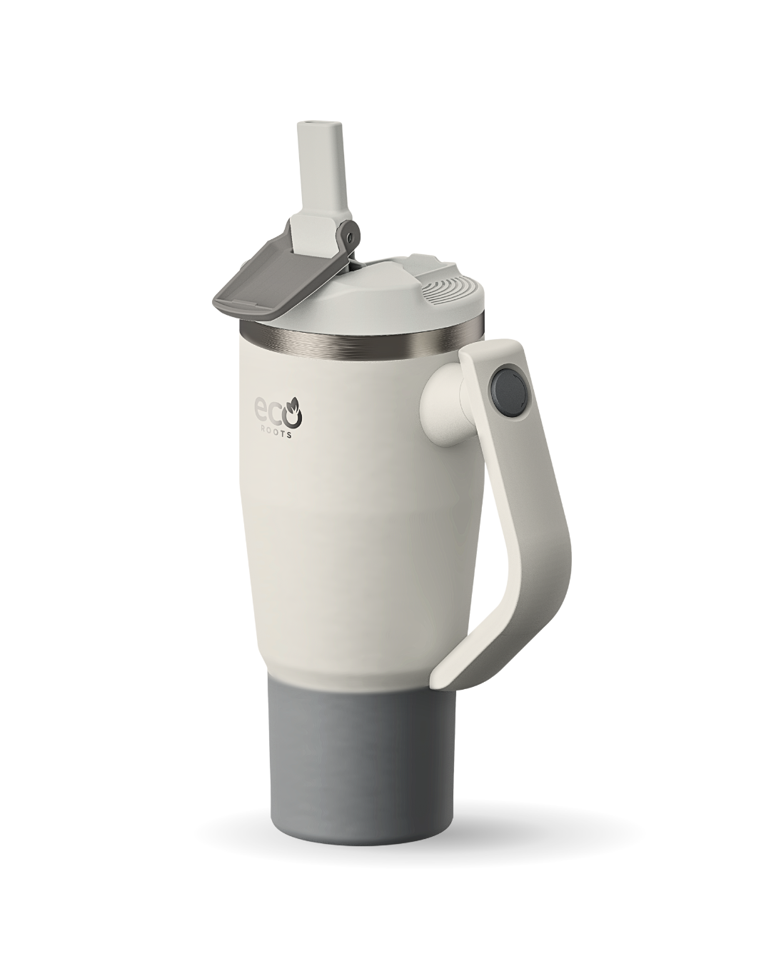 ECOROOTS I Rocket Active I Botella Térmica I Termo I Asa móvil I Gris Nasa I 940 ml
