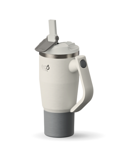 ECOROOTS I Rocket Active I Botella Térmica I Termo I Asa móvil I Gris Nasa I 940 ml