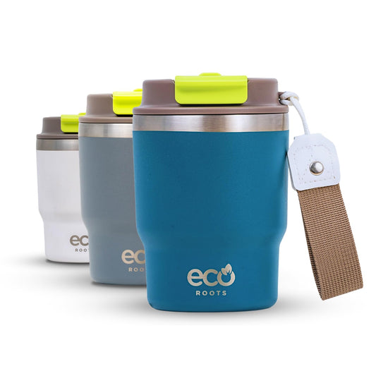 ECOROOTS I Evergreen Lifestyle I Termo I Vaso térmico I Azul Bondi I 360 ml